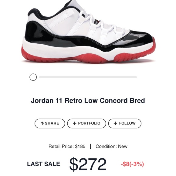 concord bred 11 retail price